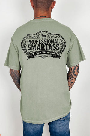 Professional Smartass Front & Back Comfort Colors Adult Ring - Spun Cotton Tee - Wholesale Accessory Market