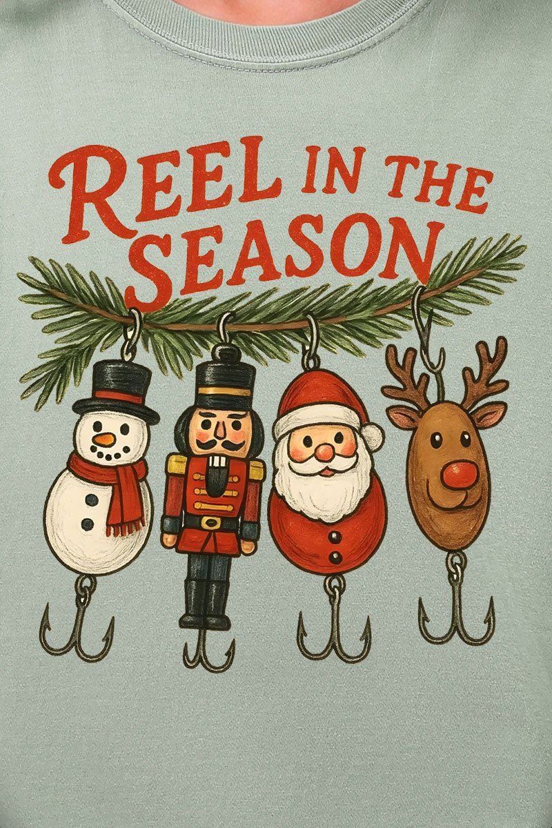 Reel In The Season Comfort Colors Adult Ring - Spun Cotton Tee - Wholesale Accessory Market