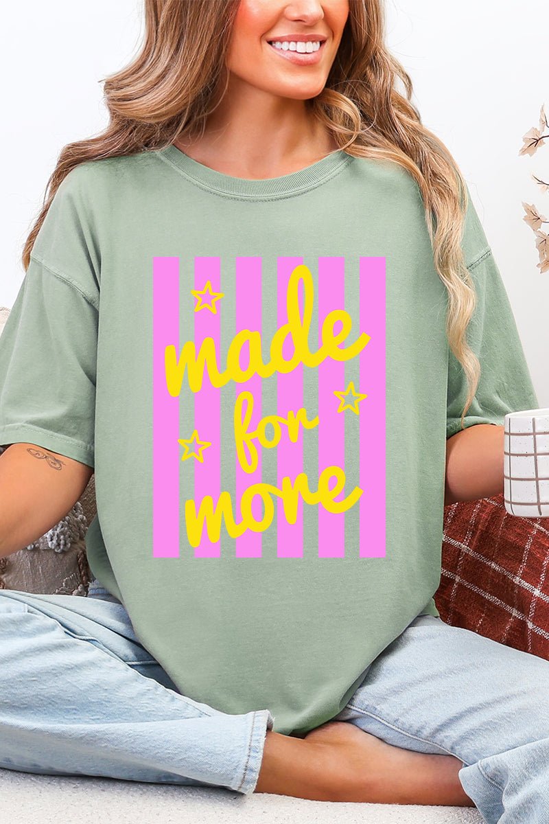 Retro Pop Made For More Comfort Colors Adult Ring-Spun Cotton Tee - Wholesale Accessory Market