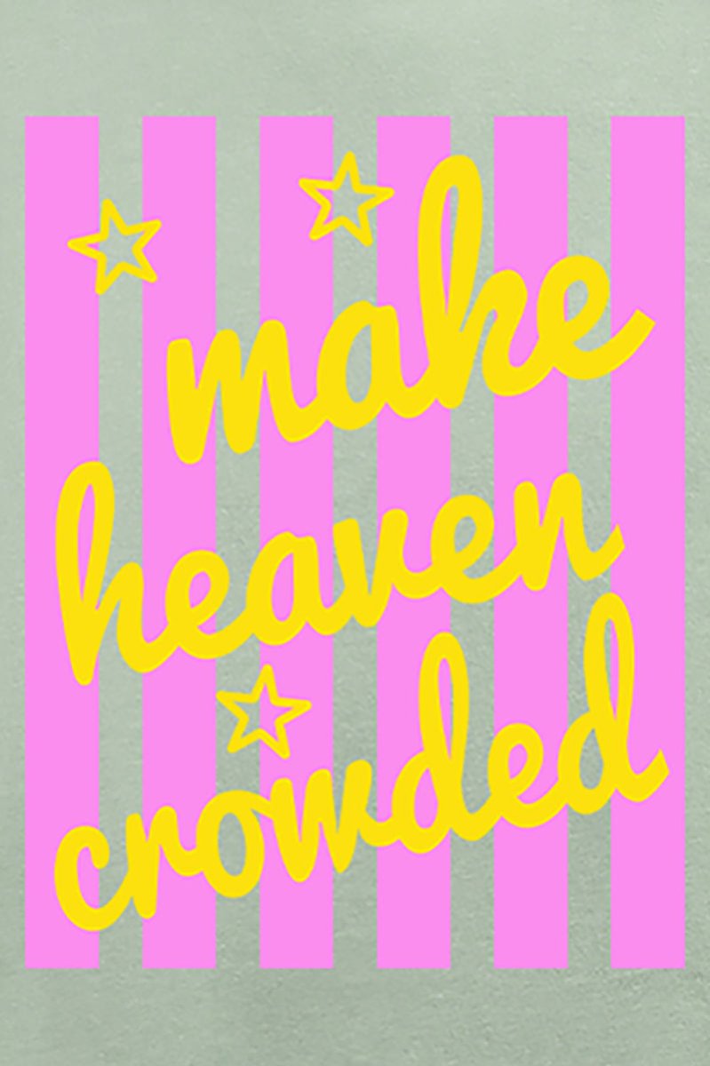 Retro Pop Make Heaven Crowded Comfort Colors Adult Ring-Spun Cotton Tee - Wholesale Accessory Market