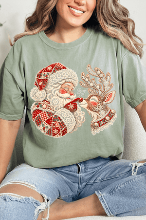 Santa's Christmas Boop Comfort Colors Adult Ring-Spun Cotton Tee - Wholesale Accessory Market