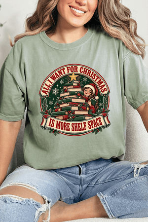 Shelf Space For Christmas Comfort Colors Adult Ring-Spun Cotton Tee - Wholesale Accessory Market