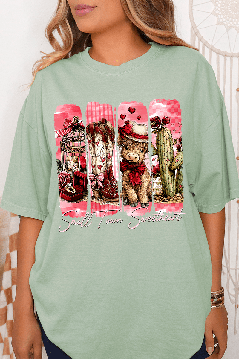 Small Town Sweetheart Comfort Colors Adult Ring - Spun Cotton Tee - Wholesale Accessory Market