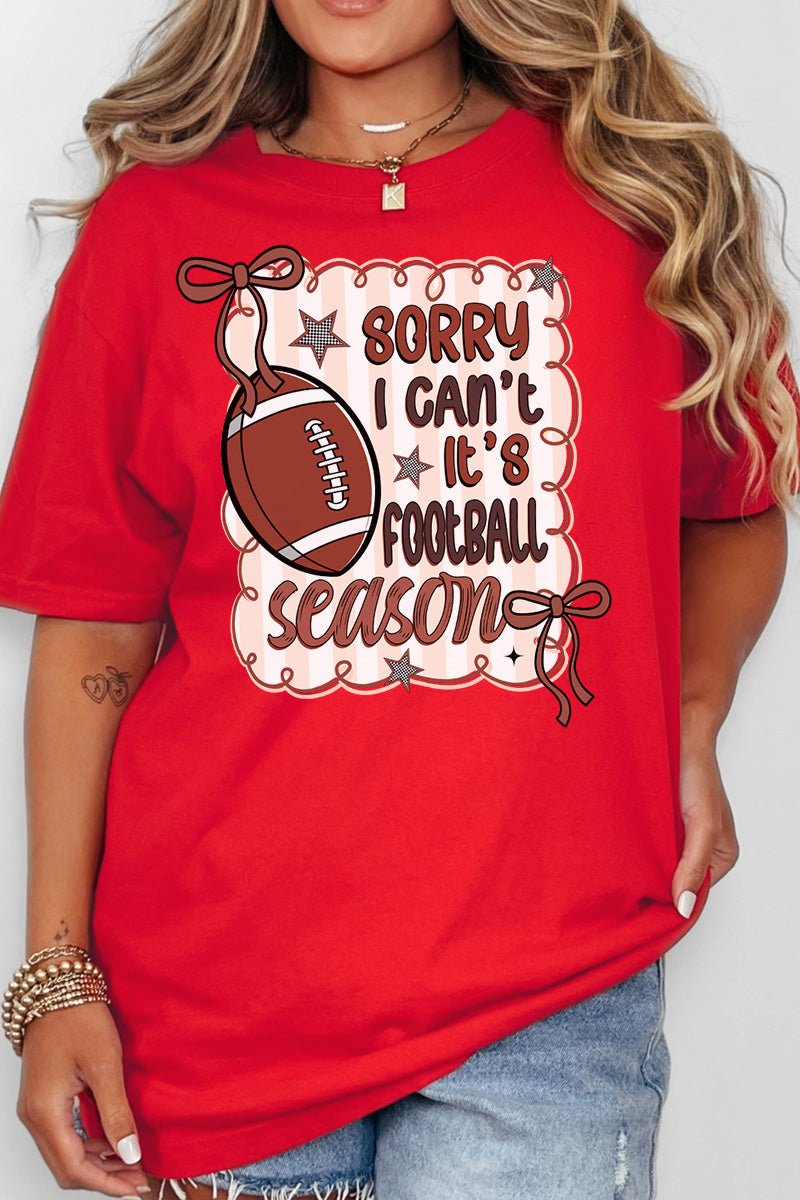 Sorry It's Football Season Comfort Colors Adult Ring - Spun Cotton Tee - Wholesale Accessory Market