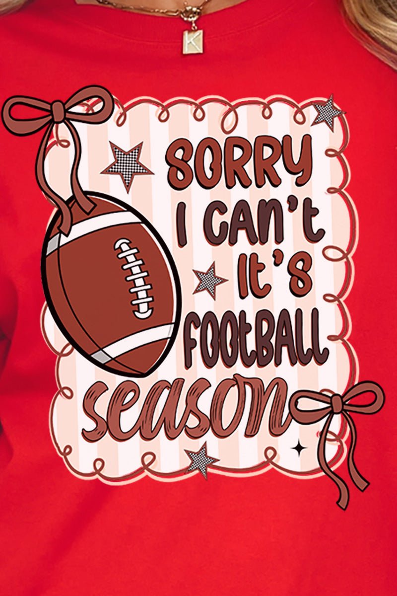 Sorry It's Football Season Comfort Colors Adult Ring - Spun Cotton Tee - Wholesale Accessory Market