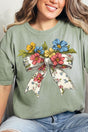 Spring Coquette Bouquet Comfort Colors Adult Ring - Spun Cotton Tee - Wholesale Accessory Market