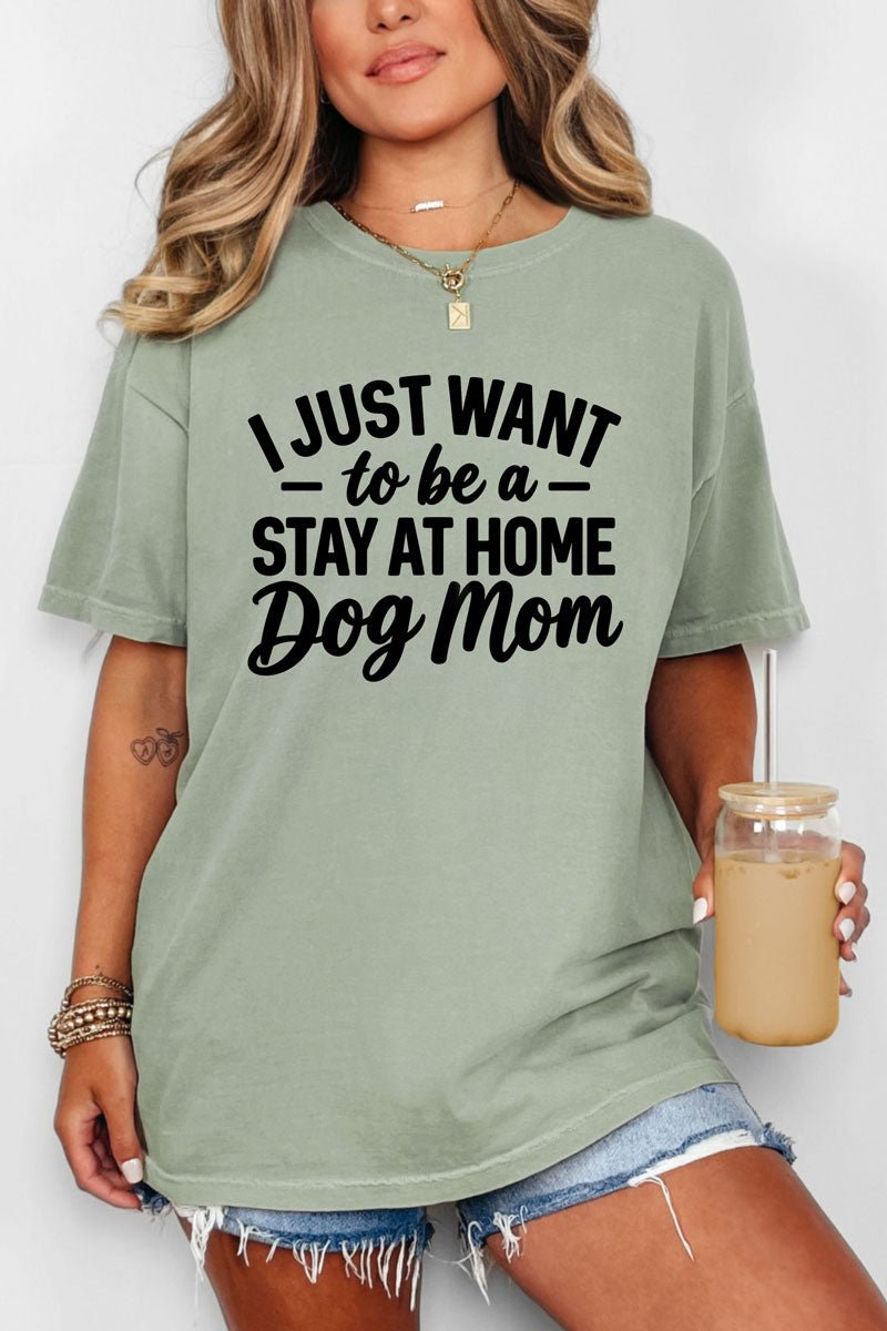 Stay At Home Dog Mom Comfort Colors Adult Ring-Spun Cotton Tee - Wholesale Accessory Market