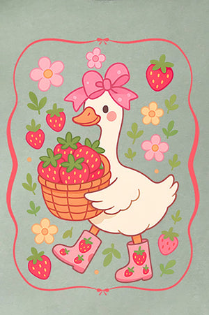 Strawberry Goose Comfort Colors Adult Ring - Spun Cotton Tee - Wholesale Accessory Market