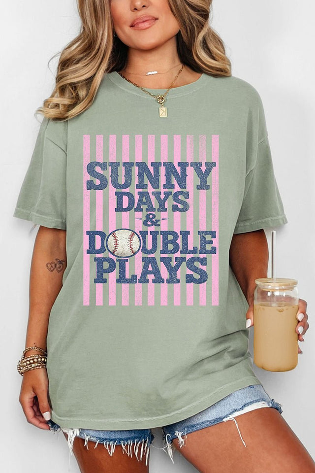 Sunny Days & Double Plays Comfort Colors Adult Ring - Spun Cotton Tee - Wholesale Accessory Market