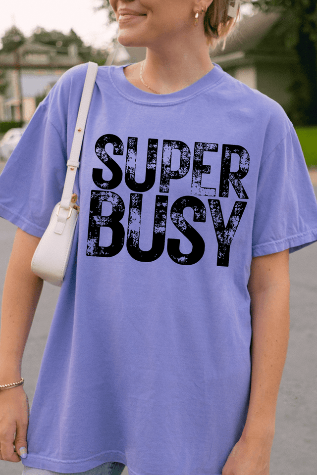 Super Busy Comfort Colors Adult Ring - Spun Cotton Tee - Wholesale Accessory Market