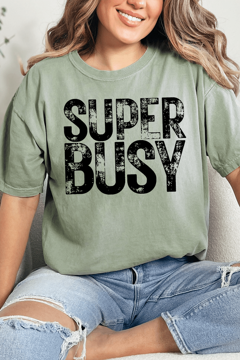 Super Busy Comfort Colors Adult Ring - Spun Cotton Tee - Wholesale Accessory Market