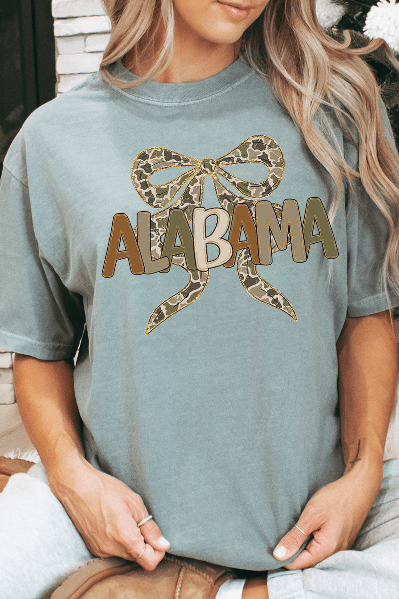 Sweet Home Camo Alabama Comfort Colors Adult Ring - Spun Cotton Tee - Wholesale Accessory Market