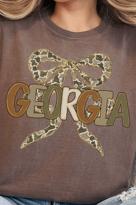 Sweet Home Camo Georgia Comfort Colors Adult Ring - Spun Cotton Tee - Wholesale Accessory Market