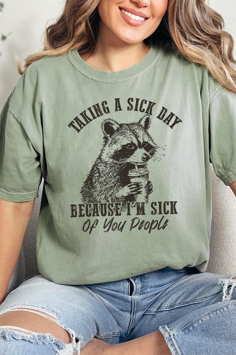 Taking A Sick Day Comfort Colors Adult Ring - Spun Cotton Tee - Wholesale Accessory Market