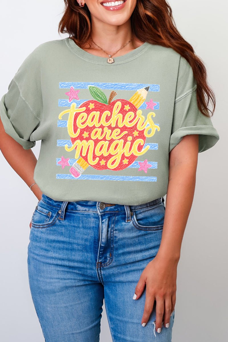 Teachers Are Magic Sketch Comfort Colors Adult Ring-Spun Cotton Tee - Wholesale Accessory Market