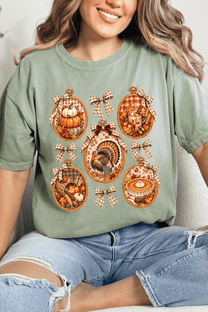Thanksgiving Portraits Comfort Colors Adult Ring-Spun Cotton Tee - Wholesale Accessory Market