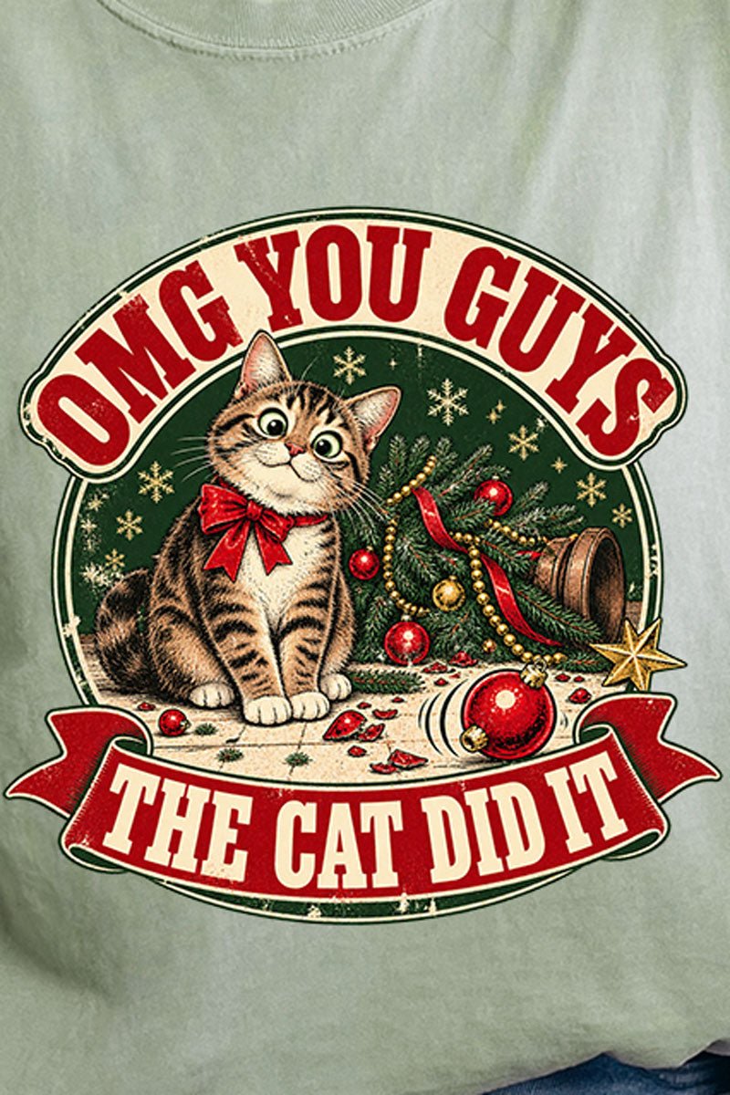 The Cat Did It Comfort Colors Adult Ring-Spun Cotton Tee - Wholesale Accessory Market
