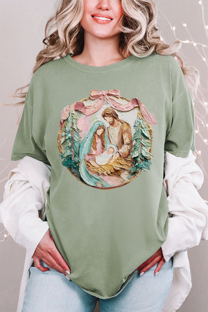 The Painted Baby Jesus Coquette Comfort Colors Adult Ring - Spun Cotton Tee - Wholesale Accessory Market