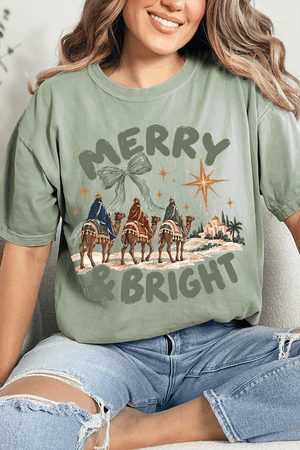 Three Kings Merry & Bright Comfort Colors Adult Ring-Spun Cotton Tee - Wholesale Accessory Market