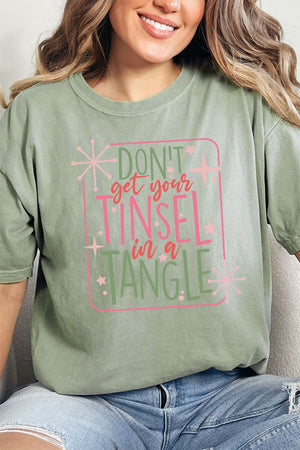 Tinsel In A Tangle Comfort Colors Adult Ring - Spun Cotton Tee - Wholesale Accessory Market