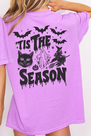Tis The Season Spooky Front & Back Design Comfort Colors Adult Ring - Spun Cotton Tee - Wholesale Accessory Market