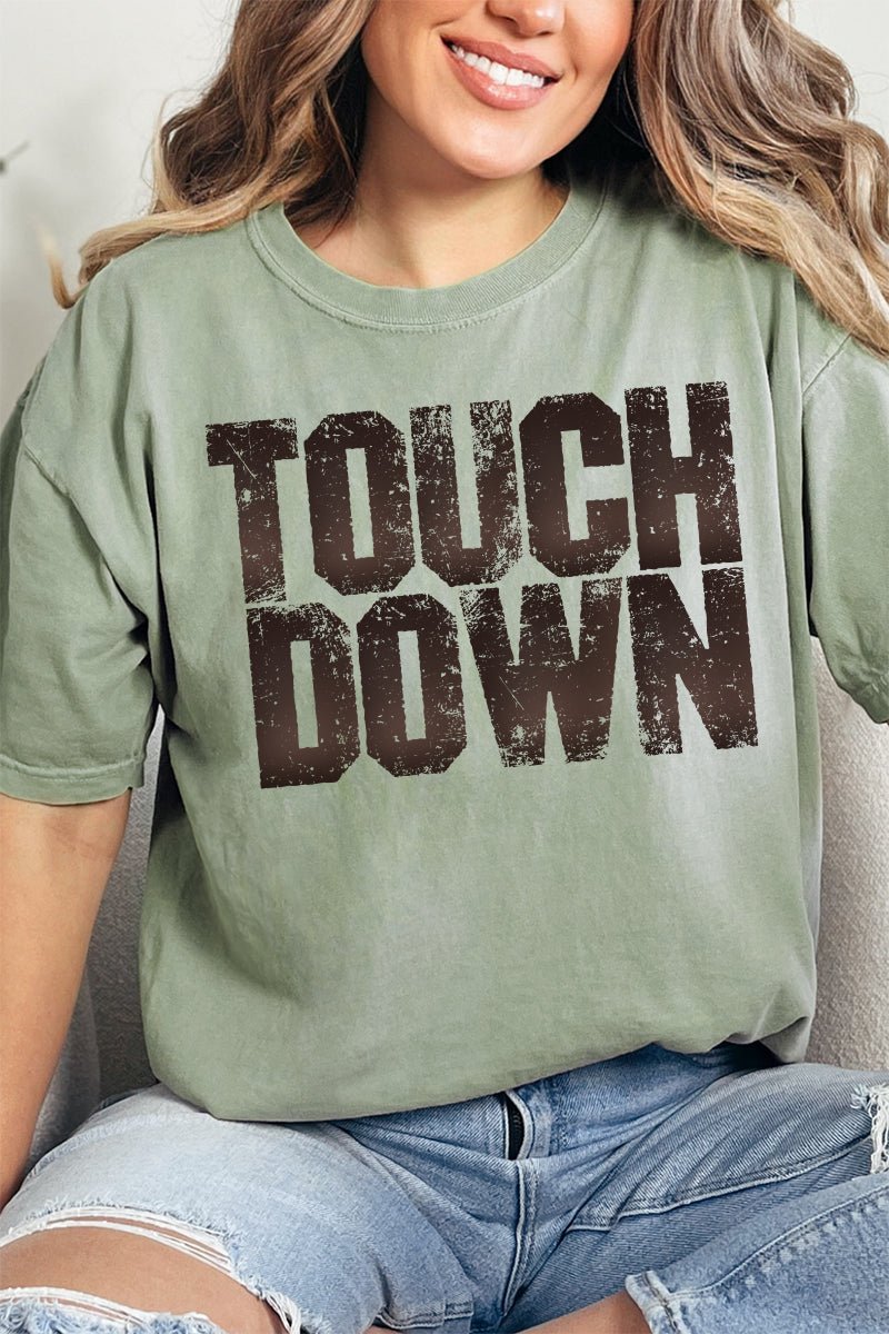 Touch Down Season Comfort Colors Adult Ring - Spun Cotton Tee - Wholesale Accessory Market