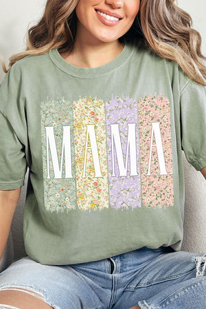 Vintage Colorblock Mama Comfort Colors Adult Ring - Spun Cotton Tee - Wholesale Accessory Market