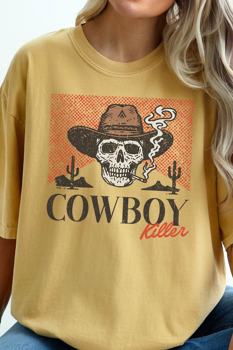 Vintage Cowboy Killer Comfort Colors Adult Ring - Spun Cotton Tee - Wholesale Accessory Market
