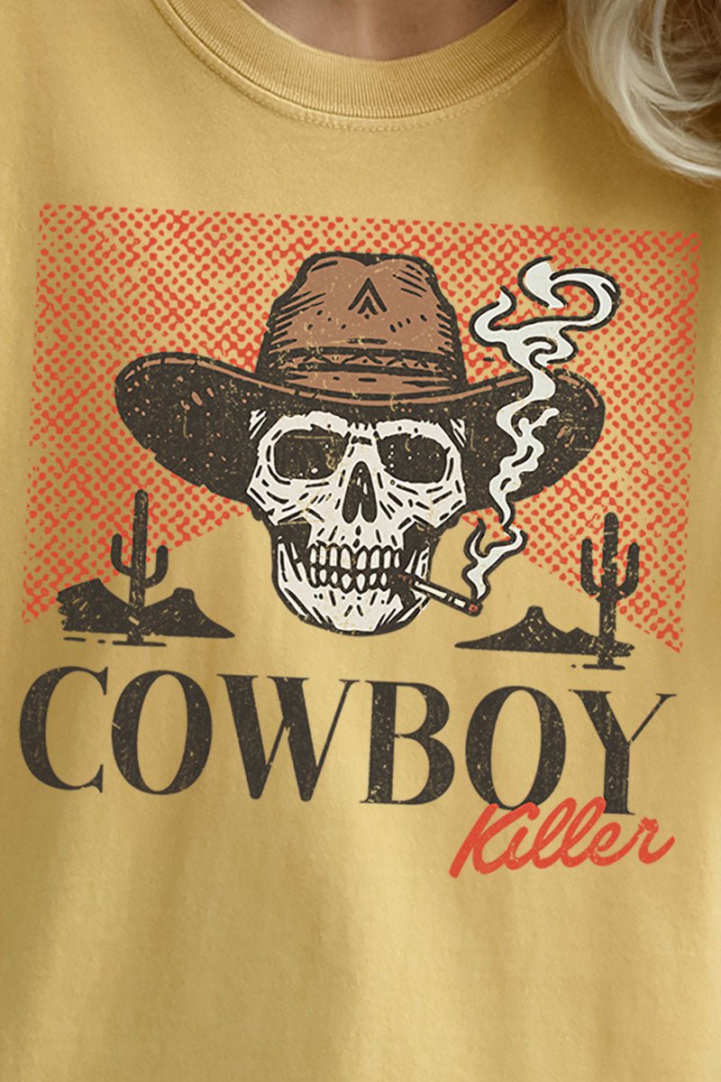 Vintage Cowboy Killer Comfort Colors Adult Ring - Spun Cotton Tee - Wholesale Accessory Market