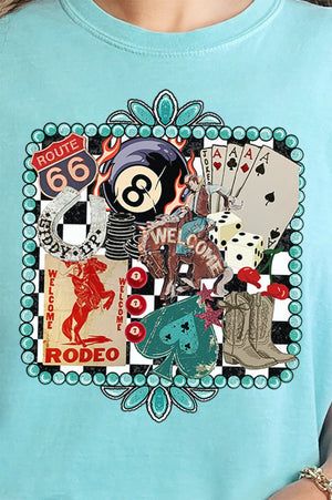 Welcome Rodeo Collage Comfort Colors Adult Ring - Spun Cotton Tee - Wholesale Accessory Market