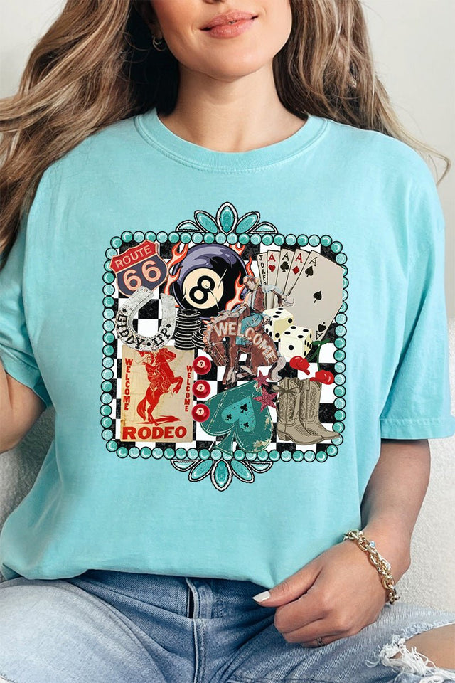 Welcome Rodeo Collage Comfort Colors Adult Ring - Spun Cotton Tee - Wholesale Accessory Market