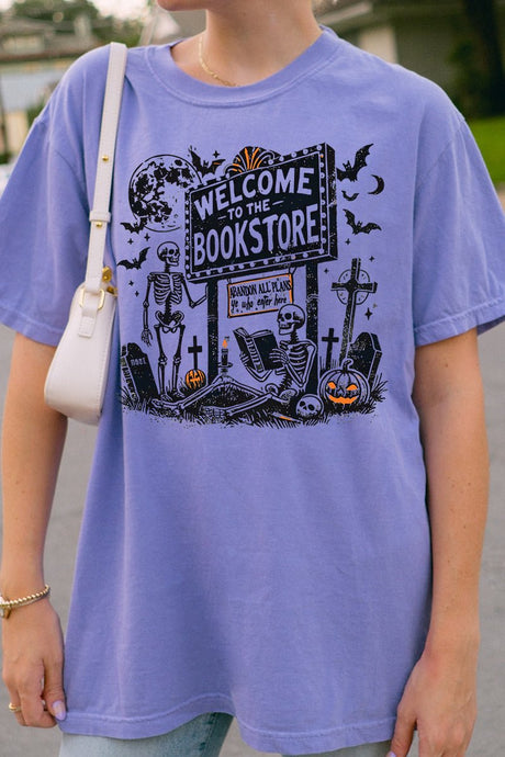 Welcome To The Bookstore Comfort Colors Adult Ring - Spun Cotton Tee - Wholesale Accessory Market