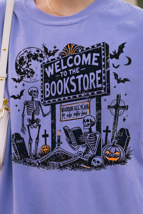 Welcome To The Bookstore Comfort Colors Adult Ring - Spun Cotton Tee - Wholesale Accessory Market