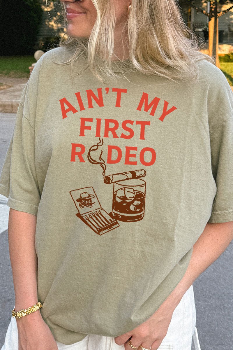 Whiskey Ain't My First Rodeo Comfort Colors Adult Ring - Spun Cotton Tee - Wholesale Accessory Market