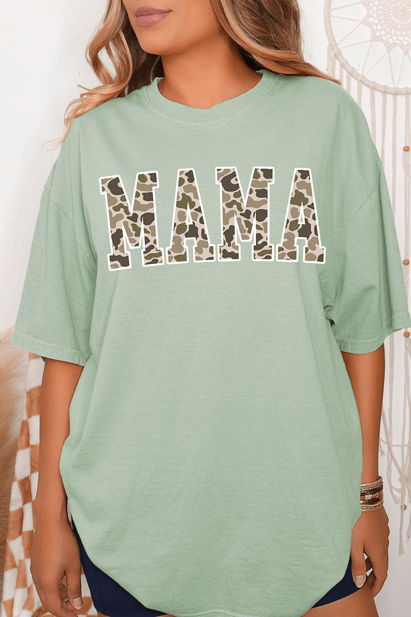 White Mama Camo Comfort Colors Adult Ring - Spun Cotton Tee - Wholesale Accessory Market