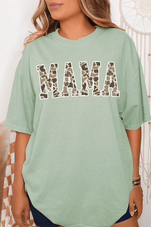 White Mama Camo Comfort Colors Adult Ring - Spun Cotton Tee - Wholesale Accessory Market