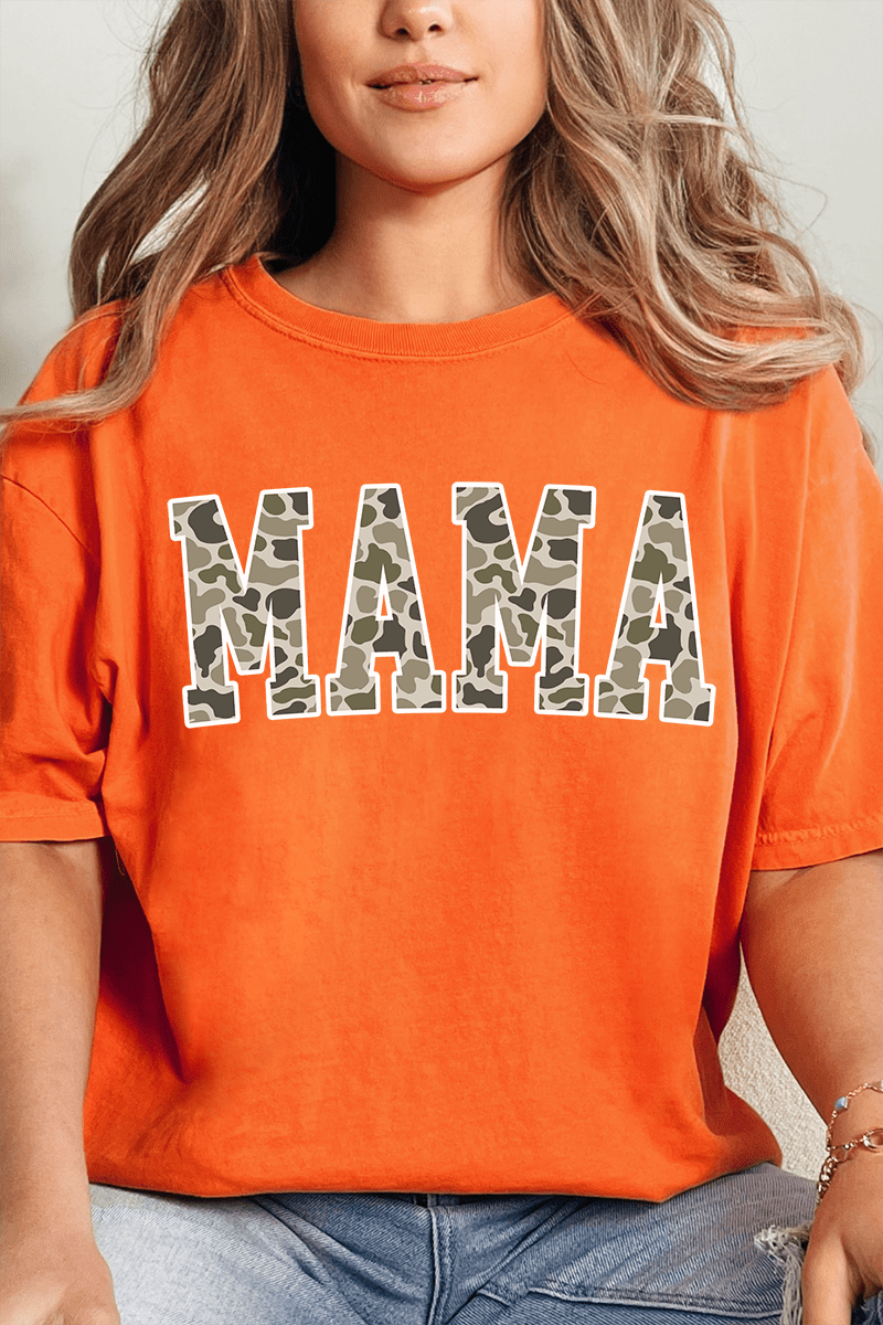 White Mama Camo Comfort Colors Adult Ring - Spun Cotton Tee - Wholesale Accessory Market