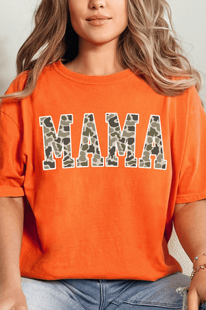 White Mama Camo Comfort Colors Adult Ring - Spun Cotton Tee - Wholesale Accessory Market