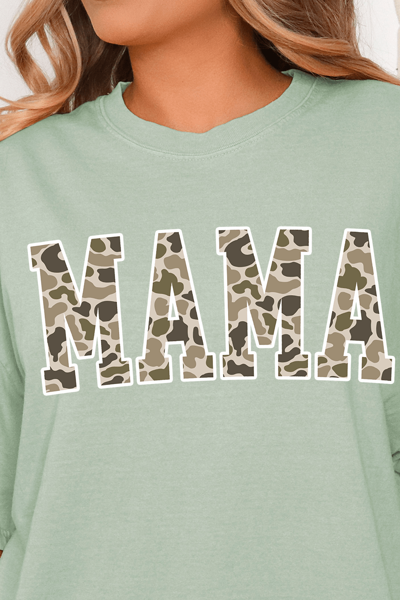 White Mama Camo Comfort Colors Adult Ring - Spun Cotton Tee - Wholesale Accessory Market