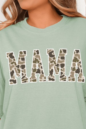 White Mama Camo Comfort Colors Adult Ring - Spun Cotton Tee - Wholesale Accessory Market