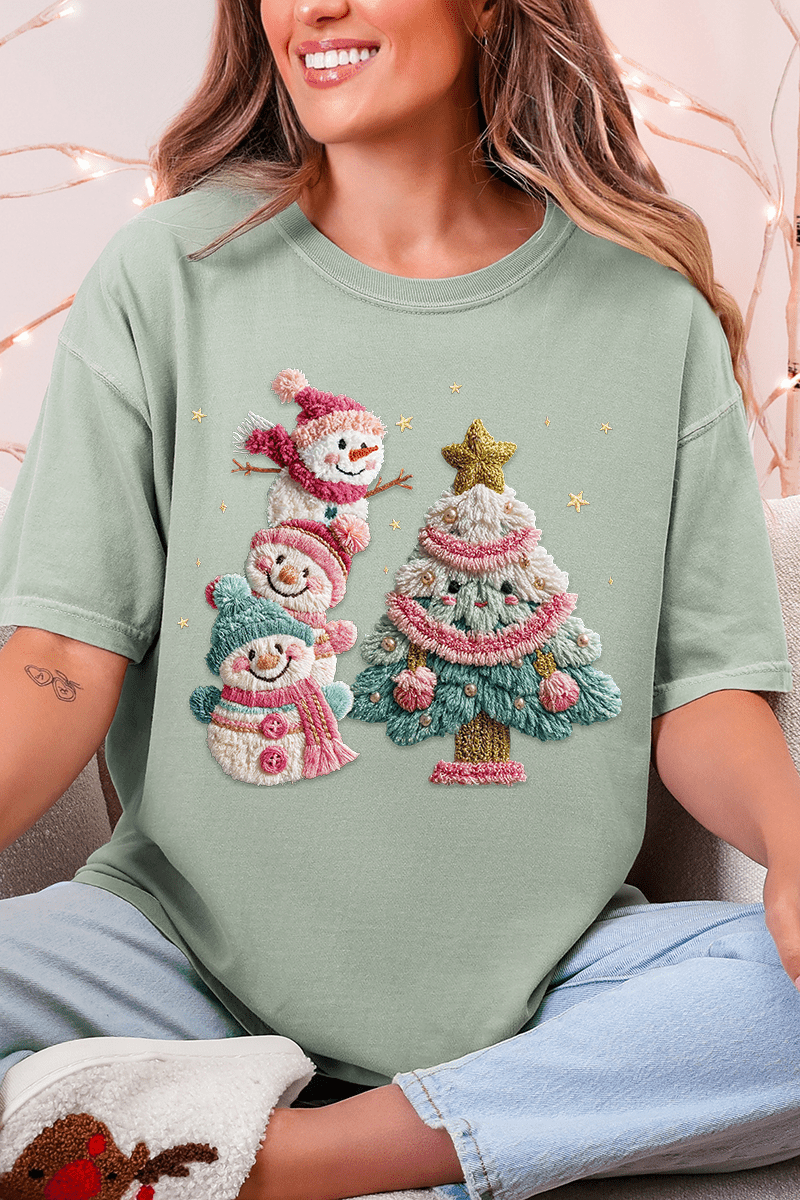 Yarnin' For Christmas Faux Yarn Comfort Colors Adult Ring - Spun Cotton Tee - Wholesale Accessory Market