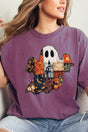 Faux Patchwork Ghost Comfort Colors Adult Ring - Spun Cotton Tee - Wholesale Accessory Market