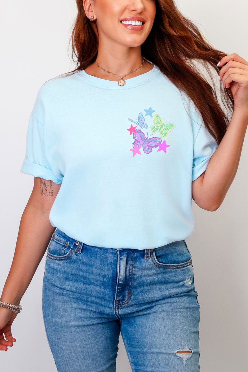 Homesick For Heaven Front & Back Comfort Colors Adult Ring-Spun Cotton Tee - Wholesale Accessory Market
