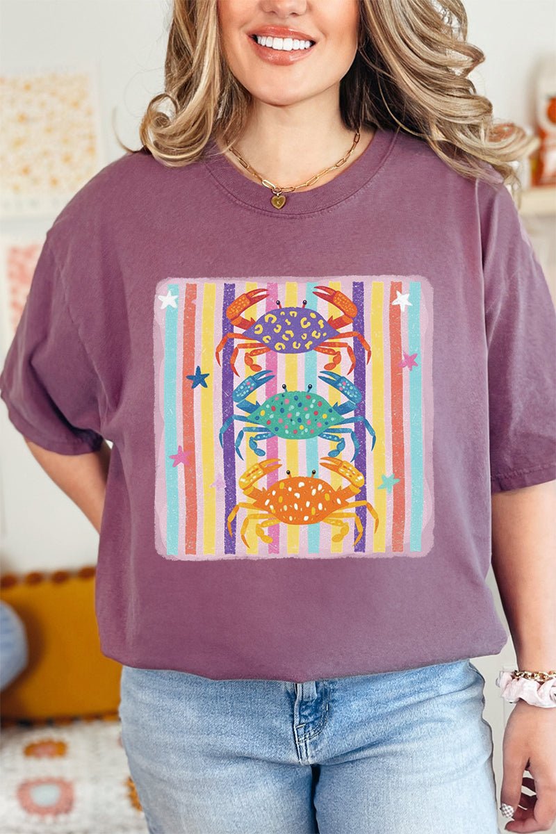 Hot Crab Summer Comfort Colors Adult Ring - Spun Cotton Tee - Wholesale Accessory Market