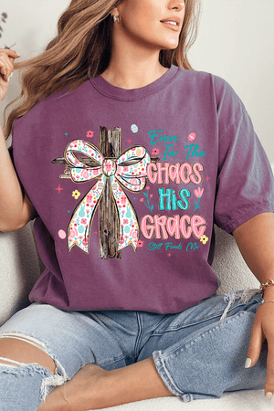 In The Chaos Coquette Cross Comfort Colors Adult Ring-Spun Cotton Tee - Wholesale Accessory Market