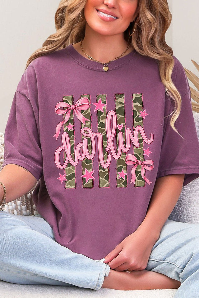 Pink Southern Darlin Comfort Colors Adult Ring-Spun Cotton Tee - Wholesale Accessory Market