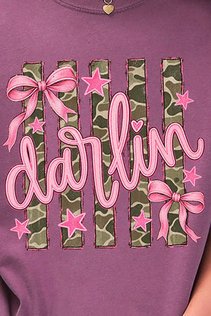 Pink Southern Darlin Comfort Colors Adult Ring-Spun Cotton Tee - Wholesale Accessory Market