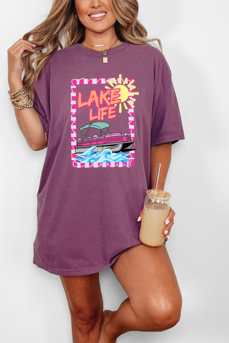 Sunny Lake Life Comfort Colors Adult Ring - Spun Cotton Tee - Wholesale Accessory Market