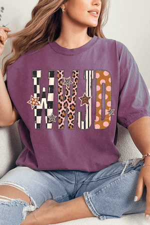 WWJD Pattern Pop Comfort Colors Adult Ring-Spun Cotton Tee - Wholesale Accessory Market