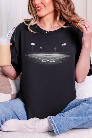 Baseball Lights Comfort Colors Adult Ring - Spun Cotton Tee - Wholesale Accessory Market